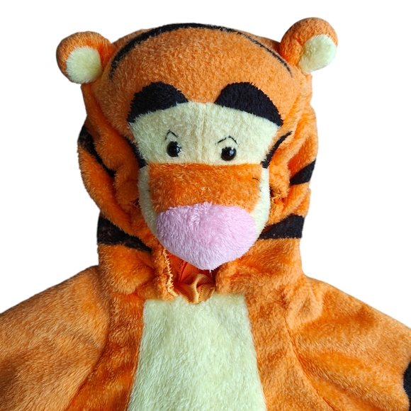 Disney Deluxe Tigger Hooded Costume Onesie Toddler Size 3/4T - Picture 5 of 6